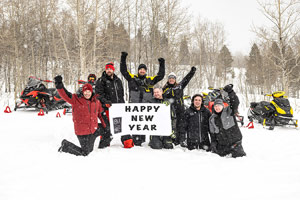 Take a Friend Snowmobiling